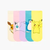 Cropp - Komplet 5 parov nogavic s potiskom Pokémon - raznobarvna