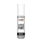 Akrilna barva metalik - 20 ml - rokoko srebrna
