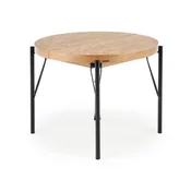 Stol Houston 1375 Hrast, Crna, 76cm, EstensioneNastavak, Prirodno drvo furnira, Medijapan, Metal
