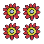Bellatex Set podstavkov 4 kosi - 10x10 cm - 4 kosi - Astra rdeča
