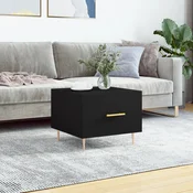 Stolic za kavu crni 50 x 50 x 40 cm od konstruiranog drva