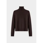 MICHAEL Michael Kors Pulover Solid Easy temno rjava