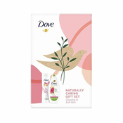 DOVE Poklon set Naturally Caring Glowing (Gel za tuširanje 225ml + Losion za telo 250ml)