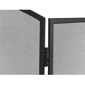 Kaminer Zaslon za kamin 118 x 76 cm črn Kaminer PK013