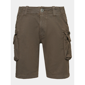 Alpha Industries Kratke hlače iz tkanine Crew 176203 Siva Slim Fit