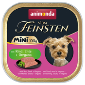 Animonda vom Feinsten Adult Mini 32 x 100 g - z govedino, raco in origanom