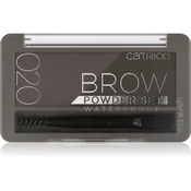 CATRICE set za obrvi - Waterproof Brow Powder Set - 020 Ash Brown