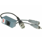 DO Video pretvornik UTP-1x BNC,napajanje avdio (set/2kom) balun DO TR-1AUZ