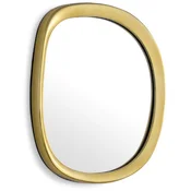 Casa Padrino luxury wall mirror gold 43.5 x 4 x H. 45 cm - Aluminum living room mirror - Bedroom mirror - Wardrobe mirror - Luxury furniture - Luxury interior