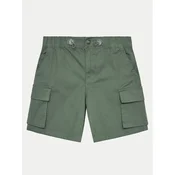 United Colors Of Benetton Kratke hlače iz tkanine 4L2VC9031 Zelena Relaxed Fit