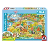 Schmidt - Puzzle Polno živali in živahno - 100 kosov