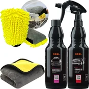 ADBL ŠAMPON ZA PRANJE AVTOMOBILA + ČISTILEC ZA HITRO ČIŠČENJE S KREMENOM + BRISAČA