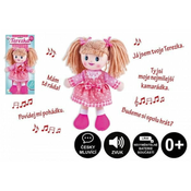 Teddies Terezka krpasta lutka plišasta 30 cm/češko govoreča na kartici