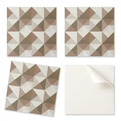 shumee Komplet vinilnih ploščic za enostavno namestitev, trikotna geometrija 20x20x20 cm