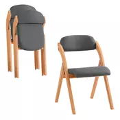 SoBuy 2 ZLOŽLJIVA STOLA 59x47.5x76.99cm Klasičen
