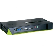 LevelOne 4-Port USB VGA KVM Switch, audio support