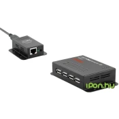 ROLINE ROLINE USB 2.0 podaljšek preko RJ45\, 4x USB\, največ 50m Roline KVM podaljšek   črna, (20428575)