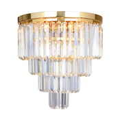 Brilagi - Kristalna stropna svjetiljka MOZART 5xE14/40W/230V zlatna