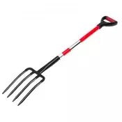 VEVOR Vrtna vilica 4 zoba vilica za seno 1140x175 mm težka jeklena