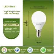 Opple LED sijalica, E14, 3W