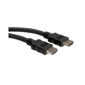 ROLINE Roline HDMI priključni kabel HDMI-A  vtič 5.00 m črna 11.04.5575 zaščiten HDMI kabel, (20421233)