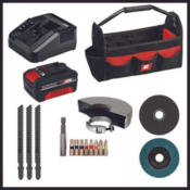Komplet baterijskega orodja Einhell TE-TK 18/3 Li Kit (JS+CD+AG).
