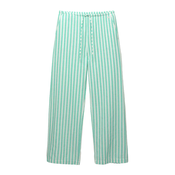 Pull&Bear Hlače zelena/bela