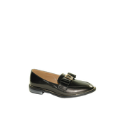 Metalik loafer čevlji s pentljo