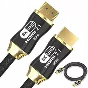 Hdmi 2.1 video kabel ultra velike brzine 8k 60hz 4k 120hz hq zlatni 150cm