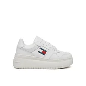 Tommy Jeans Nizke superge RETRO BASKET, bela