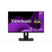 VIEWSONIC VG2756-4K Monitor 27 Viewsonic 3840x2160 4K UHD IPS 5ms 60Hz 2x HDMI DP 3x USB 3.2 Pivot Zvučnici Crni