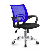 Daktilo stolica C-804D Plava ledja/crno sedište ( 755-509 )