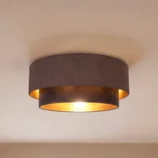 Duolla Stropna svetilka Boho, rjava/zlata, O 60 cm, tekstil, E27 - Hodnik - Mladostno bivanje - rjava, zlata - Tkanine/tekstil