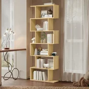Songmics Knjižna omara 6 polic 24x70x1905 cm Hrast