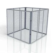 Homestar Posoda za kompost 80x80x70 cm srebrna