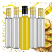 shumee 50x stekleničk DORICA 250 ml PROZORNA STEKLENICA ZA OLIVNO OLJE IN KIS