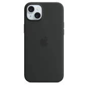 Apple silikonski ovitek za iPhone 15 Plus z MagSafe - Black