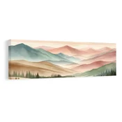 Slika mirna pokrajina z gorami - 135x45