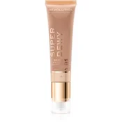 Makeup Revolution Superdewy hidratantna krema za toniranje lica nijansa Tan 55 ml