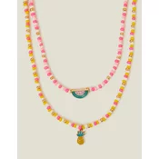 Monsoon Ogrlica Layered Necklace, Šarena