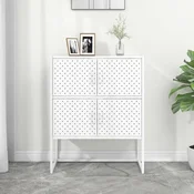 Visoka komoda bijela 80 x 35 x 100 cm celicna