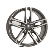 Alutec alu platišča A17 5x108 ET52,5 7,5x17 Ikenu spredaj polirana 63,4