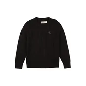 Calvin Klein Jeans Pulover črna