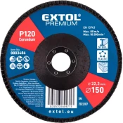 EXTOL Lamelni disk, poševni korund, premer 150 mm, P120 8803486
