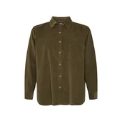 Womens corduroy oversized shirt olive