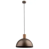 TK Lighting Visoka svetilka Oslo, rjava, kovina, O 34 cm, E27 - Dnevna soba / jedilnica - Sodobni - rjava, temno lesena