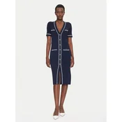 Luisa Spagnoli Pletena obleka Candelotto 100004 Mornarsko modra Slim Fit