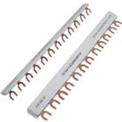 Schelinger 3F povezovalna letvica, bakrena, 10 mm2, 54 modulov, 63 A BM-A19-BBM-3F