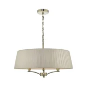 Där Lighting CRI0429 - Lestenec na verigi CRISTIN 4xE14/40W/230V medenina/taupe