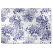 Decormat Podloga za zaščito tal Purple peonies 140x100 cm 15 cm